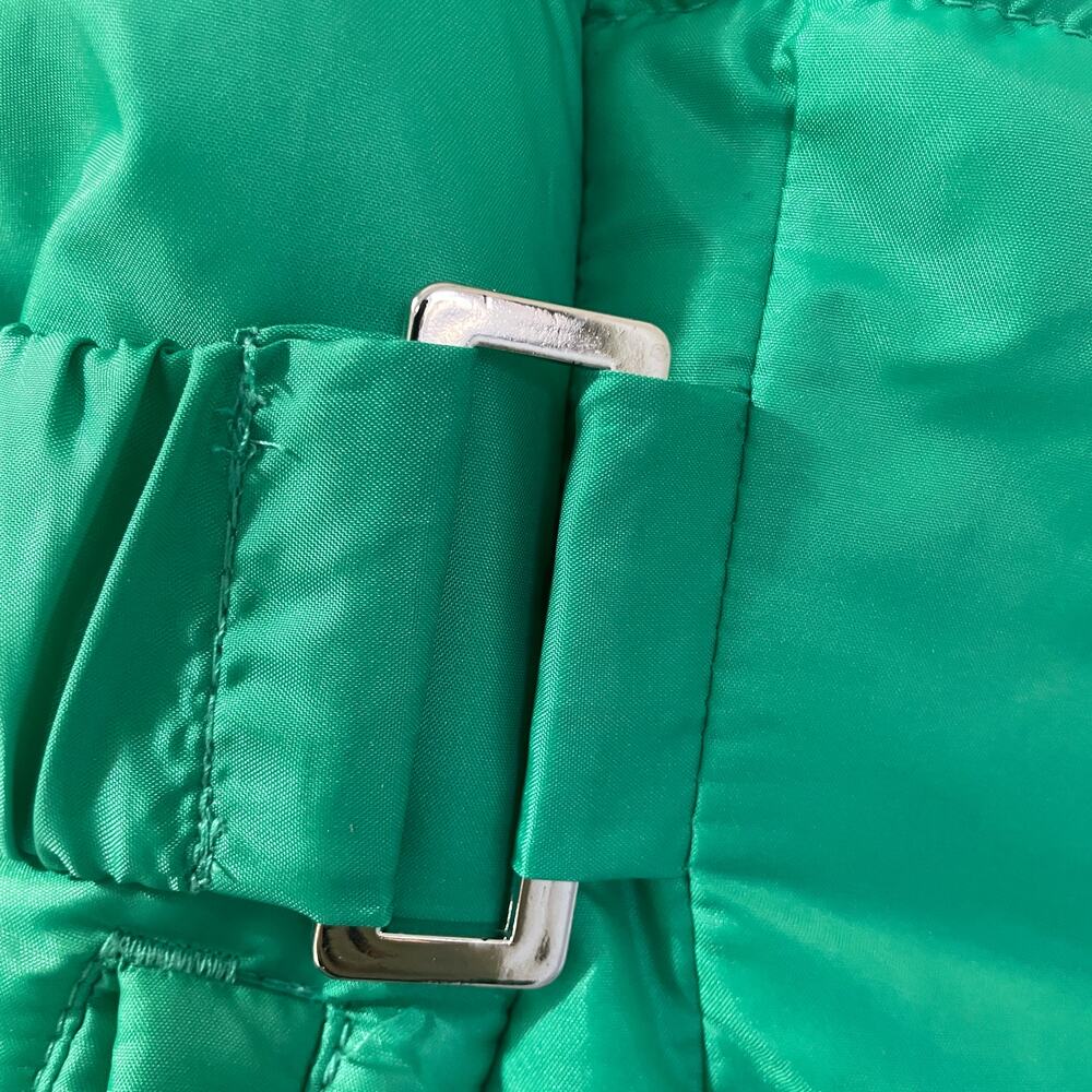 NY&Co. Puffer Vest Green Size Large Buckle Sides - Picture 4 of 7